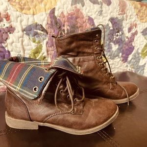 Dark brown Combat boots